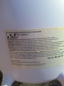 Jedálenská detská stolička zopa - 6