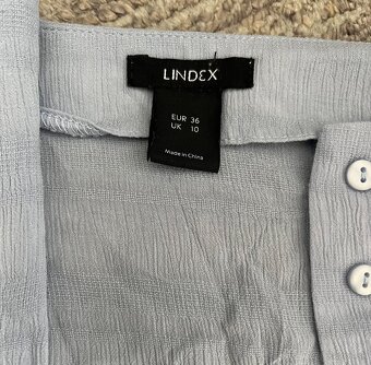 Lindex viskózová midi sukňa - slabomodrá (36)- AKO NOVÁ - 6