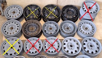 PLECH. DISKY PO 1 KUSE - ŠKODA, FIAT, PEUGEOT, FORD,RENAULT, - 6