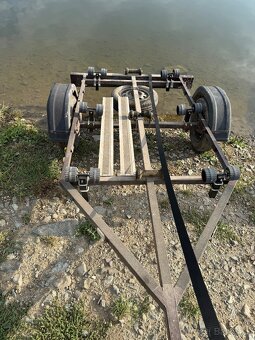 Hliníkový čln + prívesný vozík s ŠPZ - 6