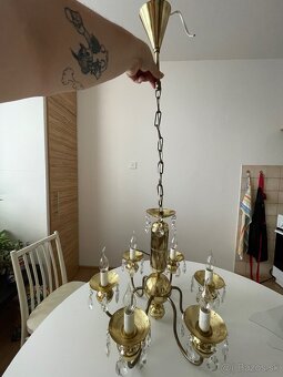 opravený kryštálový luster - 6