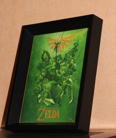 Legend of ZELDA 3D Lenticular Frame Nintendo / Limitovaná ed - 6