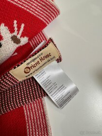 Krásna červená deka s motívom zebry pre detičky, Nová - 6