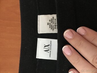 ARMANI EXCHANGE originál black/white dámske tricko S/M - 6