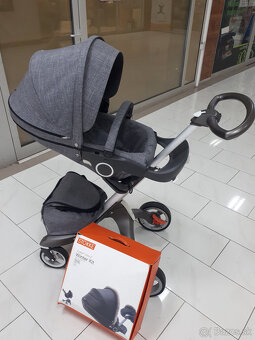 Športový kočík Stokke explory V4 Sivý + výbava - 6