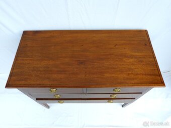 Starožitná Komoda - Mahagónove drevo - Intarzia - r.1900 - 6