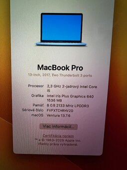 MacBook pro 13” RETINA + Adaptér USB-C /Super cena/ - 6