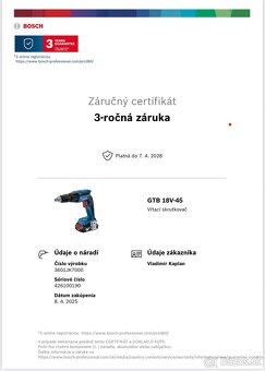 Bosch Professional aku sadrokartónový skrutkovač GTB 18V-45 - 6