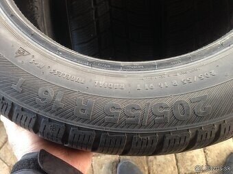 Predám peum r16 205/55 zimné 5/6,5mm - 6