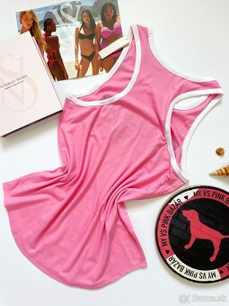Victoria’s Secret PINK ružove tričko L - 6