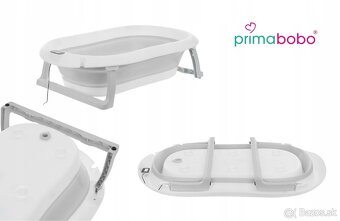 Skladacia vanička so stojanom, teplomerom a vankúšom - 6