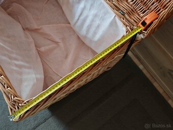 Obrovský prútený kôš / prútený box s vekom - 6