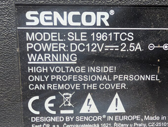 19" Televízor Sencor s DVB-T2/S2 - 6
