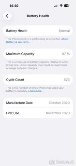 iPhone 15 Pro 128GB Blue Titanium / Modry Titan - 6