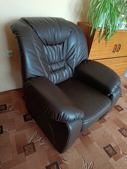Obývacia sedacia súprava s eko kože - 6