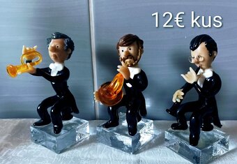 Retro sklo - modré, ružové - 6