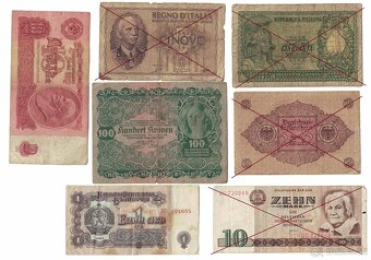 Zbierka bankoviek po 2 eura a 3eur - rôzne - 6