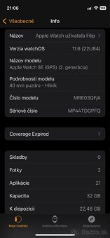Apple Watch SE (GPS) (2. generácia) 40mm - 6