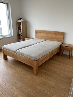 Dubová posteľ 180x200cm - 6