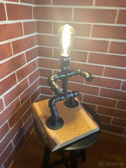Jedinečná industriálna lampa – panáčik - 6