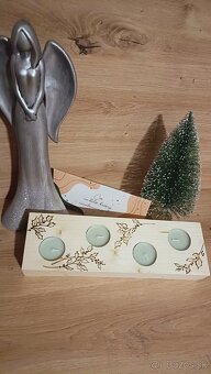 Vianočná dekorácia svietnik - 6