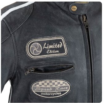 Úplne nová kožená bunda W-TEC Dark Vintage-pravá koža 2XL - 6