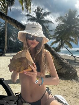 JACQUEMUS klobúk - biely / čierny - 6