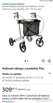 Chodítko - Rolator pre seniorov - 6