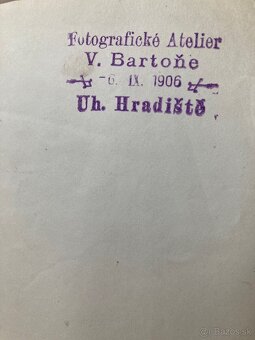 Václ. Bartoň - Na svatbě (1906) 4 orig. fotografie - 6