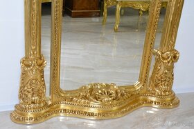 Zámecké řezbované zrcadlo - krásně zdobené - 245cm - 6