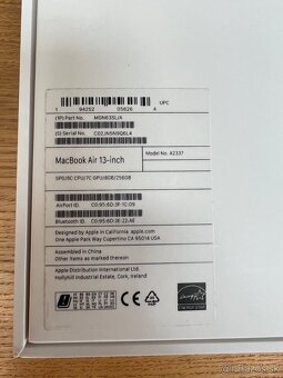 Predám MacBook AIR M1, 8GB/256GB, TOP, ZARUKA SK, CYKLOV - 6