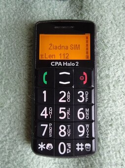 Predám seniorský mobil CPA HALO 2 s nabíjačkou - 6