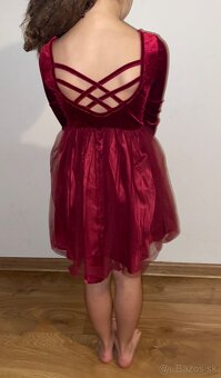 Shein bordove saty velkost 128 - 6