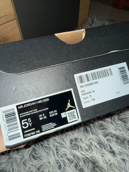 Nike Air Jordan 1 Mid GS swarovski Fierce Pink original - 6