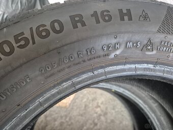 205/60 r16 zimné 2 ks CONTINENTAL dezén 8 mm DOT2019 - 6