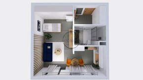 Úsporný nízkoenergetický 1 izbový byt s predzáhradkou 50m2 D - 6