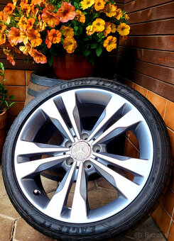 alu R18 5x112, bicolor, orig. Mercedes CLA + B, letné pneu - 6
