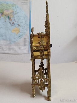 Staršie stolove - krbove mechanicke hodiny & budik - 6