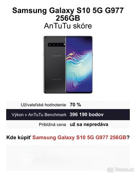 Samsung Galaxy S10 5G 256GB Black - 6