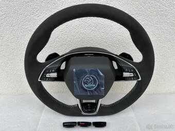 Volant zkoseny DSG VRS airbag skoda octavia IV vyhrievany - 6