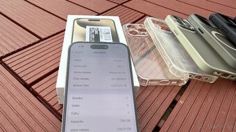 Vymenim iPhone 15 Pro 256gb Natural - Alza - 90% bateria - 6