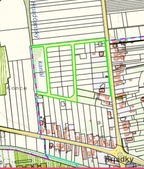 Pozemok 800 m2 Hriadky - 6