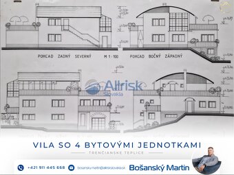 VILA so 4 bytovými jednitkami v kúpeľnom meste Trenčianske T - 6