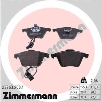 Audi, brzdové kotúče,platničky,ZIMMERMANN,komplet sada. - 6