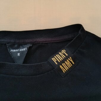 Pirat Army Separ release tour čierne tričko s potlačou M - 6