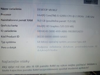 predám Hp probook 650 g2 - Intel core i5 - 16gb - ssd - 6