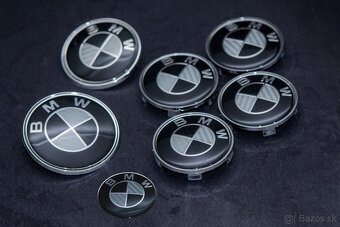 BMW znak krytky emblem kufor kapota kolesa volant - 6