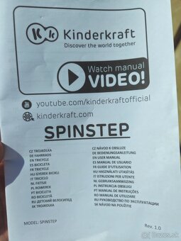 KINDERKRAFT SELECT Trojkolka Spinstep Pink, Premium 5 v 1 - 6