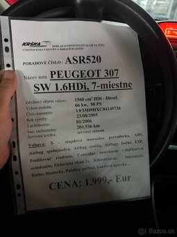 Peugeot 307 SW 1.6 HDI 7-Miestne SK - 6