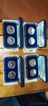 proof strieborné mince Taliansko Turín 2006 - 6